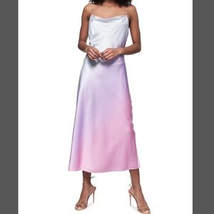 Cami NYC Shallon Pearl Chain strap midi dress